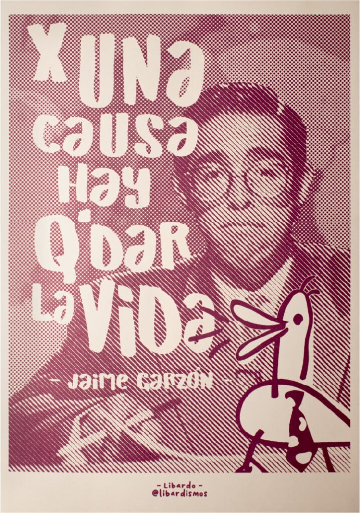 Impresion offset - tinta morada por Libardo Galindo