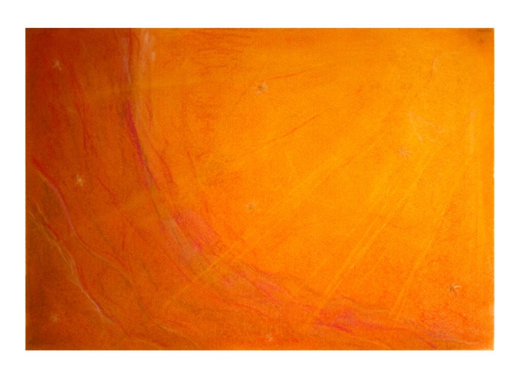 Cosmos, Tiza pastel/papel, 28X21 cm, 2025 por Alejandra Acuña
